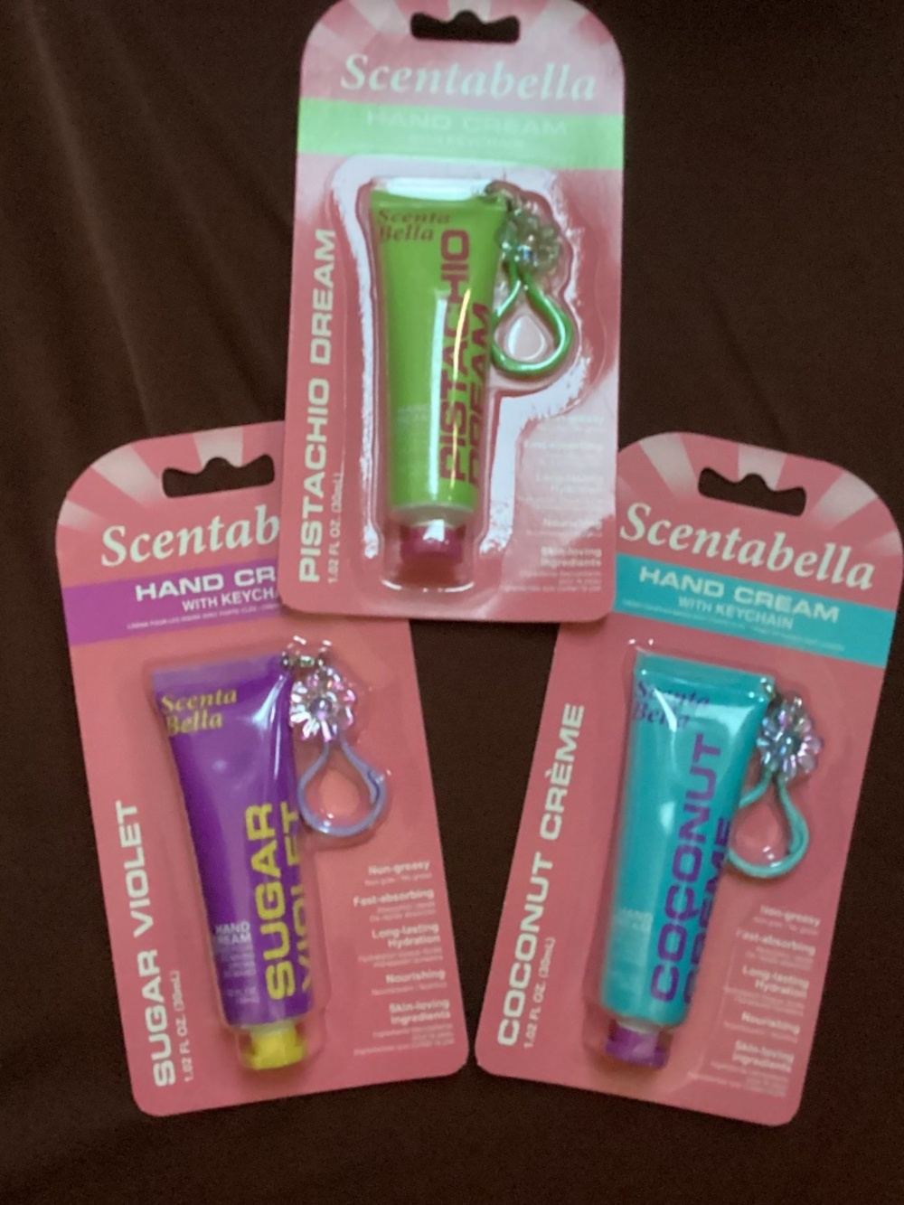 Scentabella Hand Cream with Keychain Bundle 3-pack New